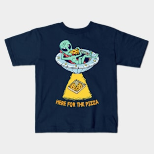 Here For The Pizza Kids T-Shirt